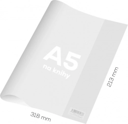 ovoj za knjigo A5 iz PVC, prozoren, trpežen