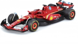 kovinski model bburago 1:43 ferrari sf-24 charles leclerc s figurico voznika v darilni škatli