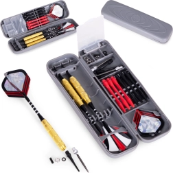 Set 3 kovinskih puščic za sisal tarče 17 g z medeninastimi ohišji in etuijem