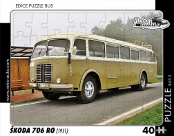 Sestavljanka retro avtobus Škoda 706 RO 40 koščkov