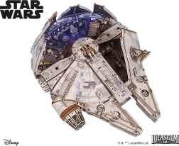 Ugears 3D lesena mehanska sestavljanka Star Wars Millennium Falcon