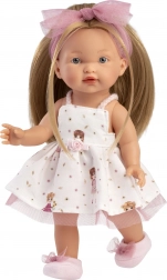 Realistična lutka Llorens Valeria s celovinilnim telesom - 28 cm