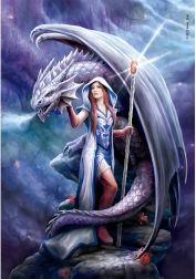 Clementoni Puzzle Zmajevska čarovnica 1000 koščkov