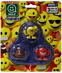 Imoji set 3 figuric – mešanica emotikonov