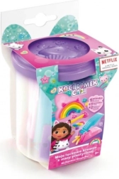 Sada z modelirno maso GABIN MAČJI DOMEK Moje mavrične kreacije – vijolični lonček