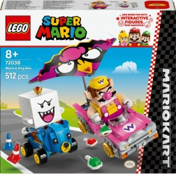 lego super mario mario kart – wario in king boo dirkalni set