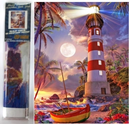 Diamantno slikanje Svetilnik 30x40 cm