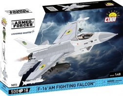 Konstrukcijska sestavljanka COBI F-16 AM Fighting Falcon – ukrajinsko opleskavanje, merilo 1:48 (500 kosov)