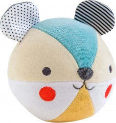 Petit Collage ropotuljica medvedek iz organskega bombaža