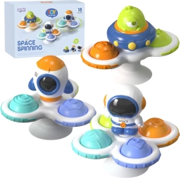 woopie baby kozmični spinner pop-it – senzorična igrača, zamenljive 3 kos