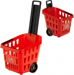 Rdeč otroški nakupovalni voziček THEO KLEIN