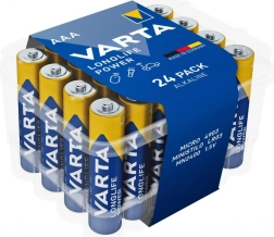 Alkalne baterije AAA VARTA Longlife Power 24 kos, premium pakiranje