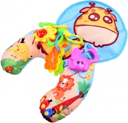 Stabilizacijski blazinica za dojenčke s ropotuljicami in šumečo podlago – Žirafa