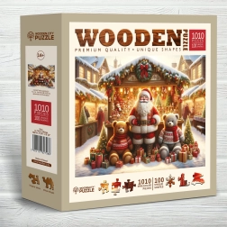 Lesene puzzle Božični sejmi 1010 koščkov Wooden City