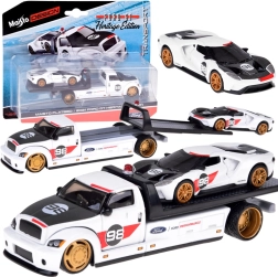 Maisto kovinski set vlečno vozilo s FORD GT Heritage 2021 1:64