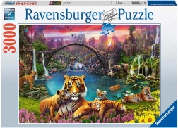 Sestavljanka Ravensburger Tigri v raju 3000 kosov