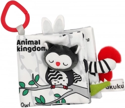 Otroška senzorična kontrastna knjižica Akuku živalice