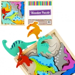 puzzle dinozavri – lesena sestavljanka za otroke