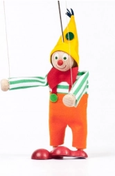 Lesena lutka klovn Jarmil 12 cm