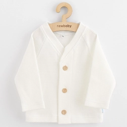 Dojenčkov jopič na gumbe New Baby Luxury Clothing Oliver bel 86 (12–18 m)