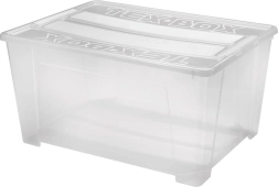 Plastična shranjevalna škatla z pokrovom HEIDRUN TexBox 150 l