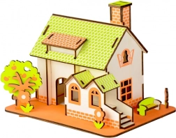 Woodcraft lesene 3D puzzle zeleni dom