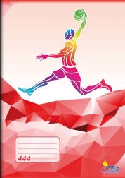 Šolski zvezek A4, črtni 8 mm, 40 listov – motiv Šport