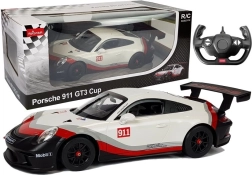 Daljinsko vodeni avto Porsche 911 GT3 CUP Rastar 1:14 belo