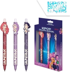 Komplet 3 izbrisljivih pisal K-POP Demon Hunters