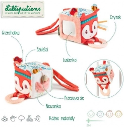 Aktivna kocka lisička Alice od Lilliputiens za otroke od 3 mesecev