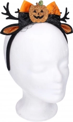Karnevalni naglavni trak z ušesi in okrasom buče