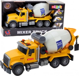 Otroški tovornjak – mešalec betona s svetlobnimi in zvočnimi učinki, rumen, 31,5 cm