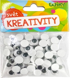 Premikajoče oči 12 mm, 80 kos