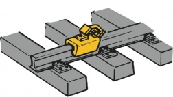 Rumene tirne odbojnike ROCO, komplet 12 kosov