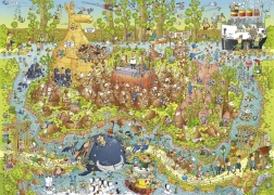 Sestavljanka HEYE NORA ZOO: Avstralska razstava 1000 koščkov