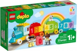 lego duplo vlak s številkami – učenje štetja
