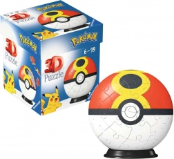 3D puzzleball Pokémon Repeat Ball 54 koščkov