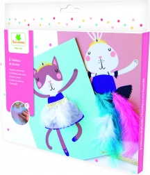 Pockets ustvarjalni set – okrasitev slik s peresi in trakovi