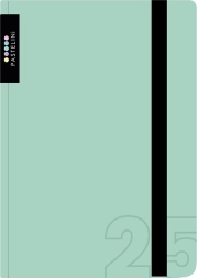 Tedenski dnevnik A6 2025 Pastelini zelen