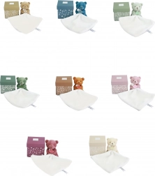 Majhen plišasti medvedek z odejico 10 cm