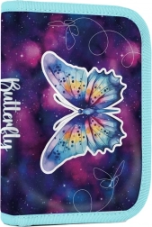 Šolski peresnica z 2 zavihkoma Metulj, prazna