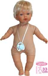 Realistična punčka Llorens Roberto z zvokom in mehkim telesom 33 cm