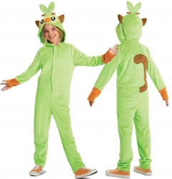 Otroški kostum POKEMON Grookey kigurumi zelen 137–149 cm (10–12 let)