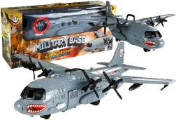 Vojaško letalo z efekti svetlobe in zvoka