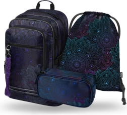 Set šolskih potrebščin Cubic Zen: Nahrbtnik, Peresnica in Vrečka