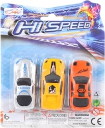 Set 3 plastičnih avtomobilčkov