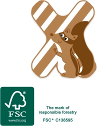 lesena črka x small foot