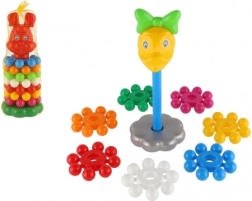 Plastična zložljiva piramida z obročki 26 cm – 3 različice