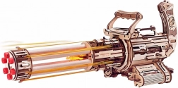 rokr rotacijski mitraljez – 3d lesene mehanske sestavljanke