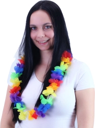 Ogrlica Havajski pisani cvetovi